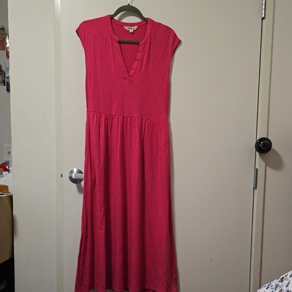 Boden Dresses & Skirts - Boden Pink Pleated Midi Sundress with Flutter Cap Sleeves